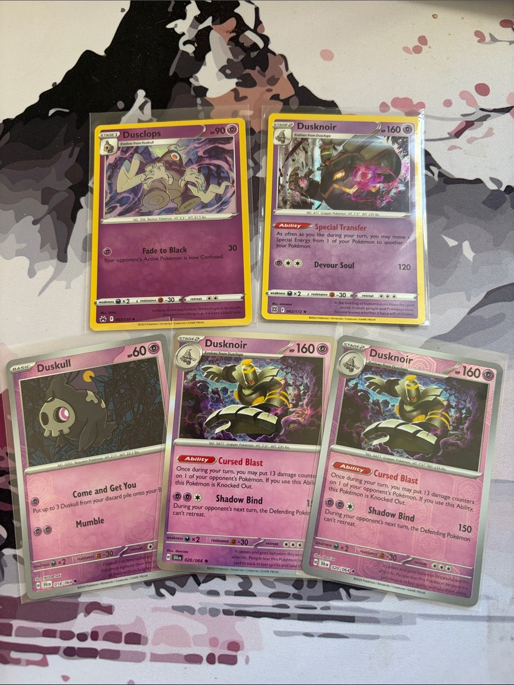 Duskull, Dusclops & Dusknoir Evolution Lot | 5 Holo Reverse Holo Pokémon ✨5/$25✨